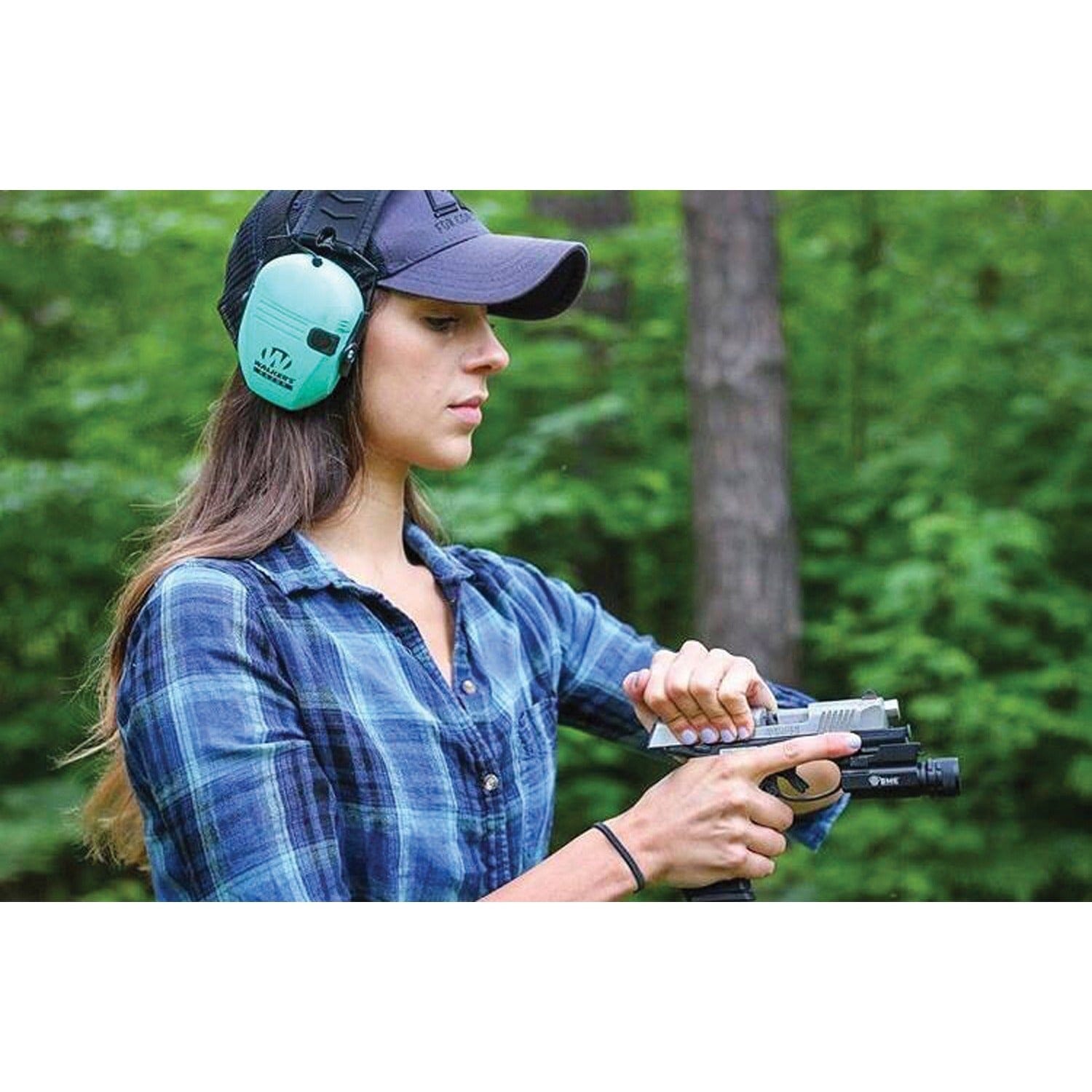 Walker's Game Ear Razor Electronic Muff, Light_Teal