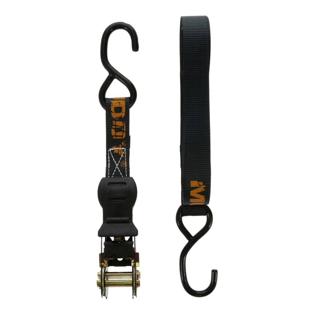 Muddy 1-In. x 14-Ft. Durable Ratchet Straps with Coated S-Hooks, 6 Count