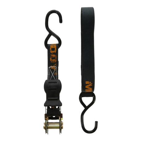 Muddy 1-In. x 14-Ft. Durable Ratchet Straps with Coated S-Hooks, 6 Count