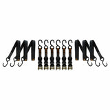 Muddy 1-In. x 14-Ft. Durable Ratchet Straps with Coated S-Hooks, 6 Count