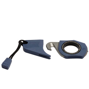 SOG Rapid Rescue Pocket Seatbelt Cutter and Glass Breaker with Removable Sheath, Midnight Blue