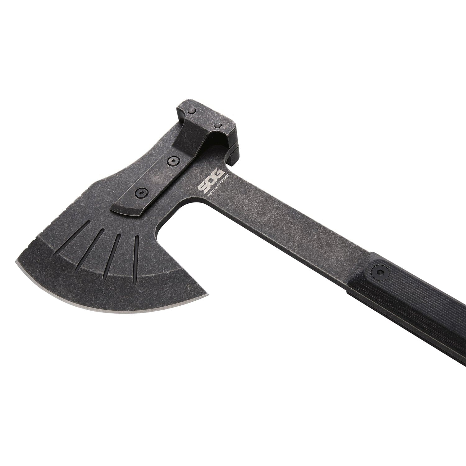 SOG Tactical Bushcraft Hatchet with 4.24-In. Steel Cutting Head and Nylon Blade Cover