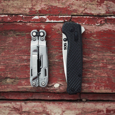 SOG PowerPint 18-in-1 Mini Multi-Tool, Satin Silver