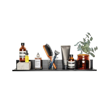 Hangman No-Stud Floating Shelf, 48 In.; Black