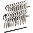 Hangman Stainless Steel Outdoor Christmas Light Q-Hangers, 20 pk