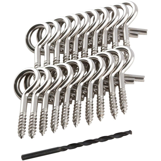 Hangman Stainless Steel Outdoor Christmas Light Q-Hangers, 20 pk