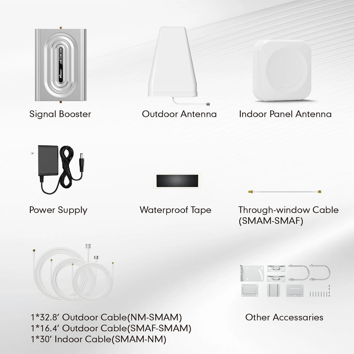HiBoost Home Lite Plus In-Building Cellular Signal Booster for Home and Office Buildings up to 2500 Sq. Ft., 5G, F10GB5SBTWP