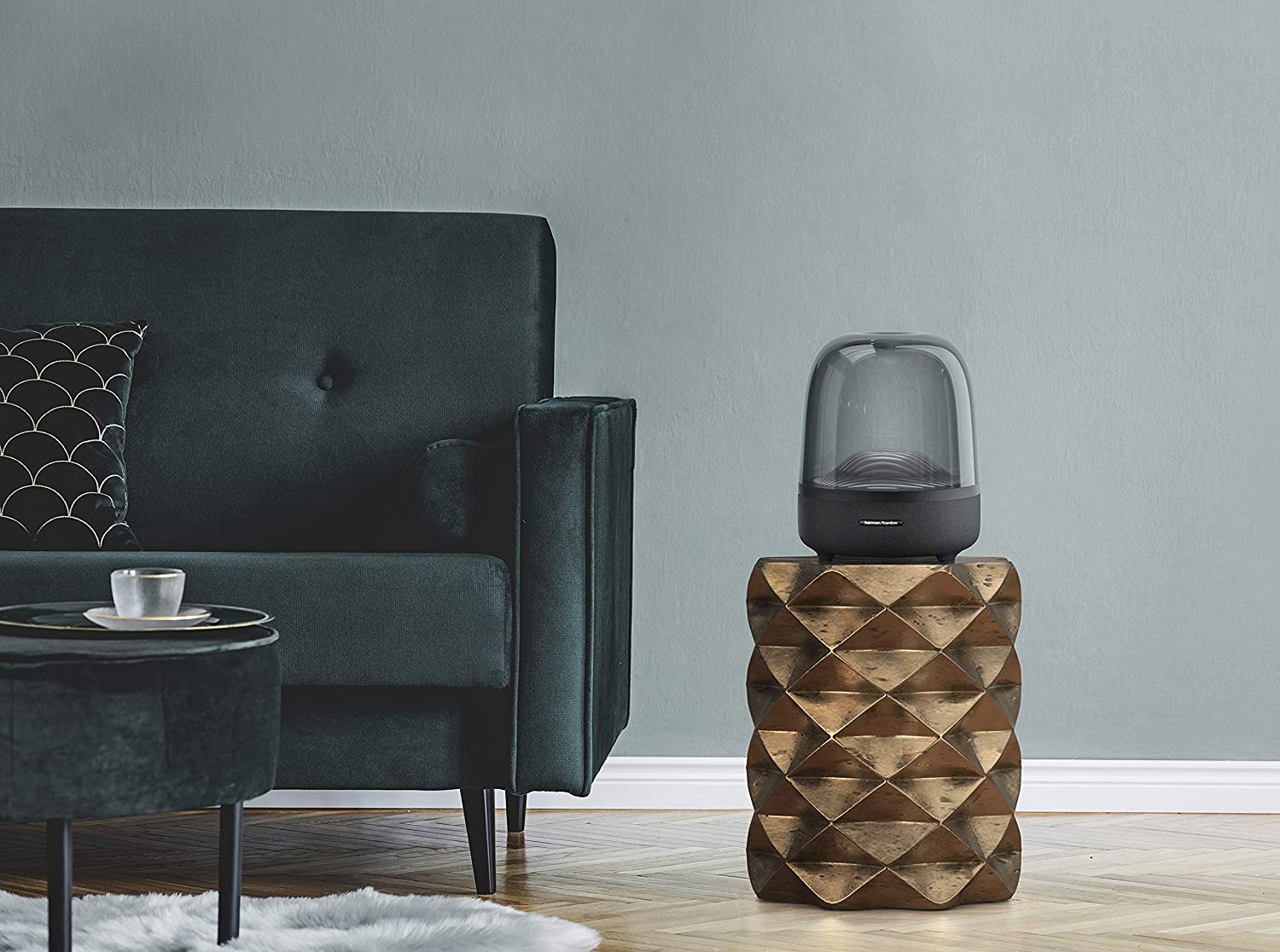 Harman Kardon Aura Studio 3 Wireless Speaker, Black - Certified Refurbished