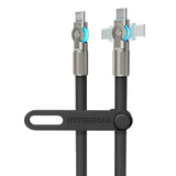 HyperGear USB-C to USB-C Fast Charge and Sync Chunky180° Rugged Cable, 6 Ft., Black