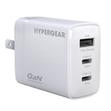 HyperGear 45-Watt Tri-Port SpeedBoost USB-C PD GaN Wall Charger with 6-Ft. USB-C Cable