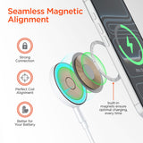 HyperGear MaxCharge 15-Watt Slim Wireless Magnetic Charging Pad with Qi v2.0