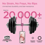 HyperGear USB-C to USB-C Fast Charge and Sync Chunky180° Rugged Cable, 6 Ft., Pink