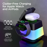 HyperGear 15-Watt PowerFold Cube 3-in-1 Magnetic Wireless Charging Stand for Apple Devices
