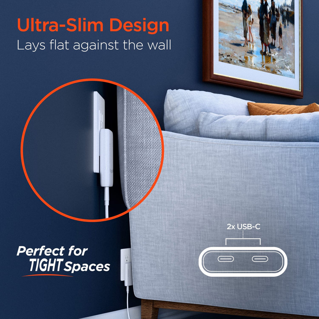HyperGear 43-Watt SpeedBoost 3-Port USB-C PD and USB Wall Charger