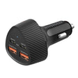 HyperGear 77-Watt SpeedBoost Quad-Port Car Charger with Dual 30-Watt USB-C PD PPS, 4-Ft. USB-C Cable