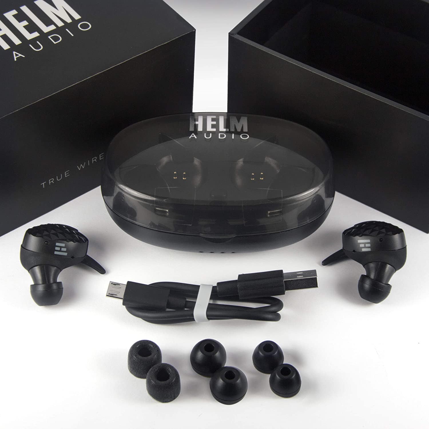 HELM Bluetooth Headphones, Earbuds/Earphones, Black