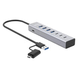 Manhattan 7-Port USB 3.0 Type-C / Type-A Combo Hub 3+4