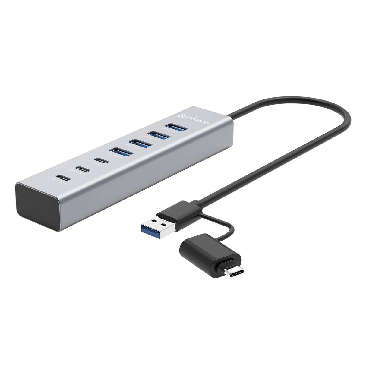 Manhattan 7-Port USB 3.0 Type-C / Type-A Combo Hub 3+4