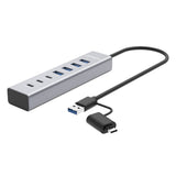 Manhattan 7-Port USB 3.0 Type-C / Type-A Combo Hub 3+4