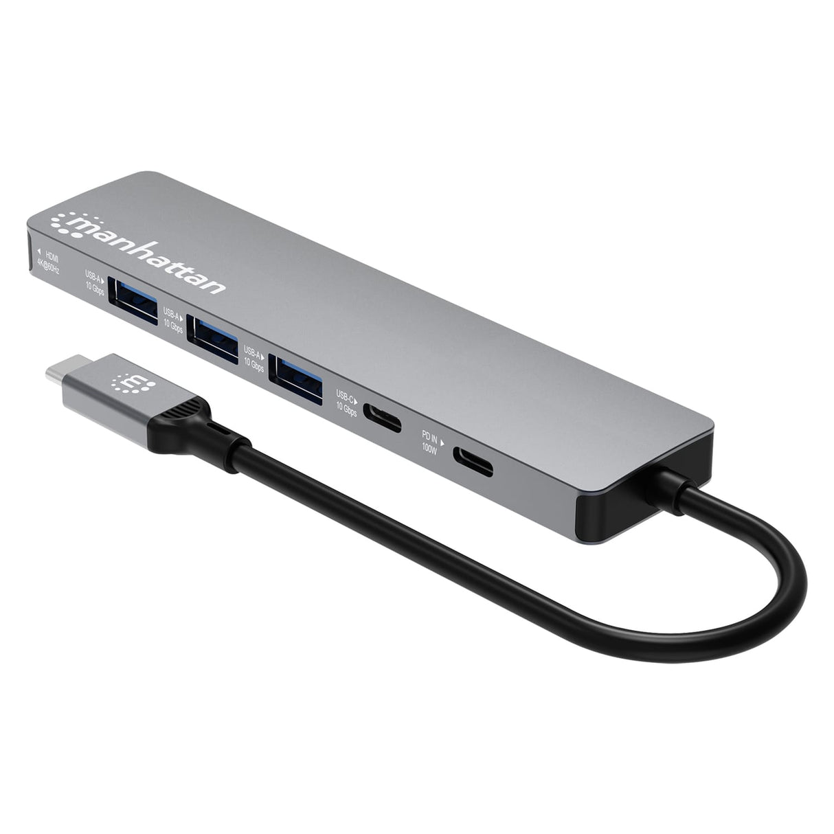 Manhattan USB-C PD 6-in-1 HDMI 4K Docking Station / Multiport Hub