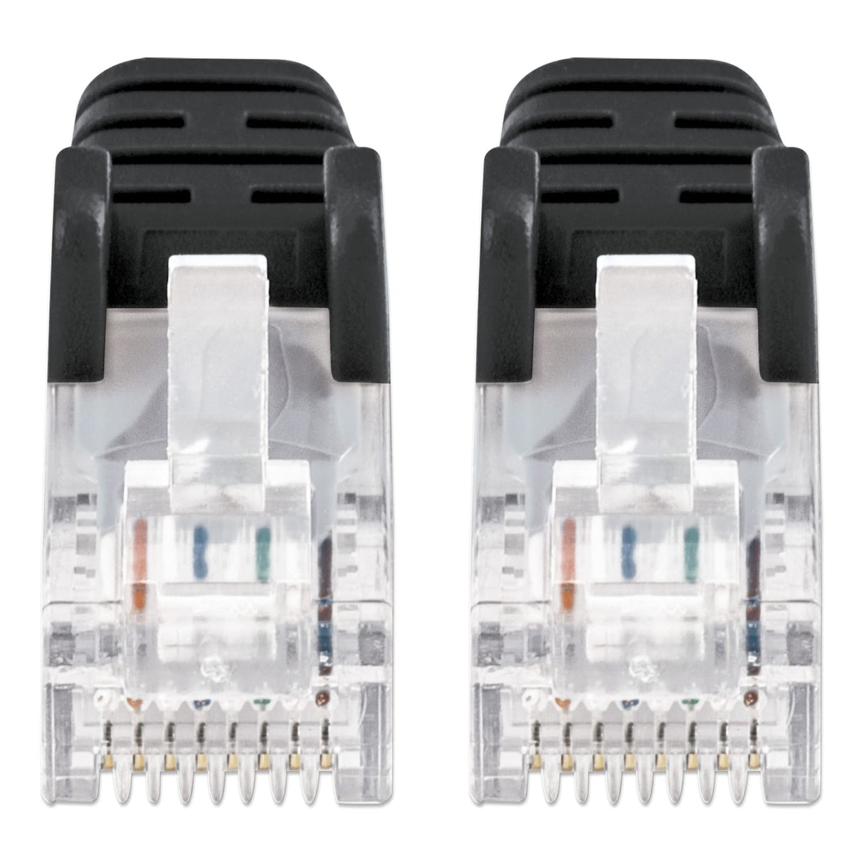 Intellinet Network Solutions Cat6 U/UTP Slim Network Patch Cable, 1ft, Black