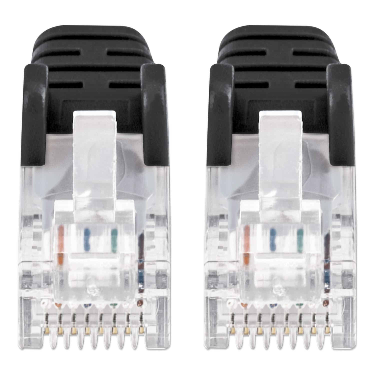 Intellinet Network Solutions Cat6 U/UTP Slim Network Patch Cable, 1ft, Black