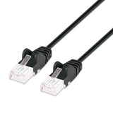 Intellinet Network Solutions Cat6 U/UTP Slim Network Patch Cable, 1ft, Black