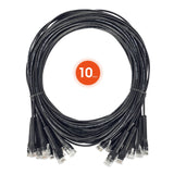 Intellinet Network Solutions CAT-6 U/UTP FlexiBoot Slim Network Patch Cable, 10 Pack, 3 Ft., Black