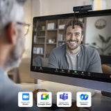 iContact Camera ProHello 4K Eye-Contact Facial Recognition Webcam with Retractable Arm for Desktops
