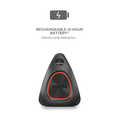 ION Uber Boom Ultra Portable Bluetooth Boom Box with Speakerphone, Lights, and Stereo-Link