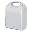 ION 40-Watt-RMS Stereo Glow Tone Portable Bluetooth Rechargeable Speaker with 8-In. Woofer, Lights, TWS, Aux and Mic Inputs, FM, Water-Resistant