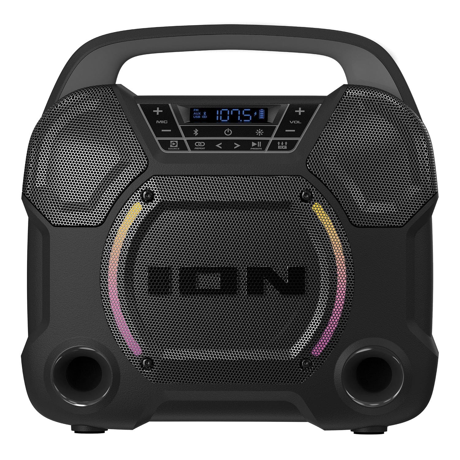 ION Trailblazer Roar Portable Bluetooth All-Weather Speaker with Stereo-Link and LED Lights