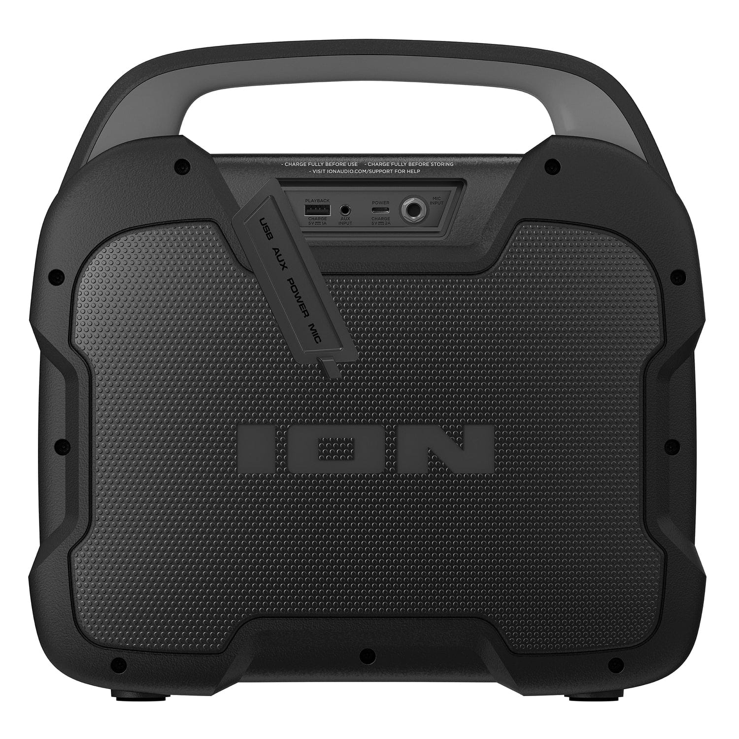 ION Trailblazer Roar Portable Bluetooth All-Weather Speaker with Stereo-Link and LED Lights