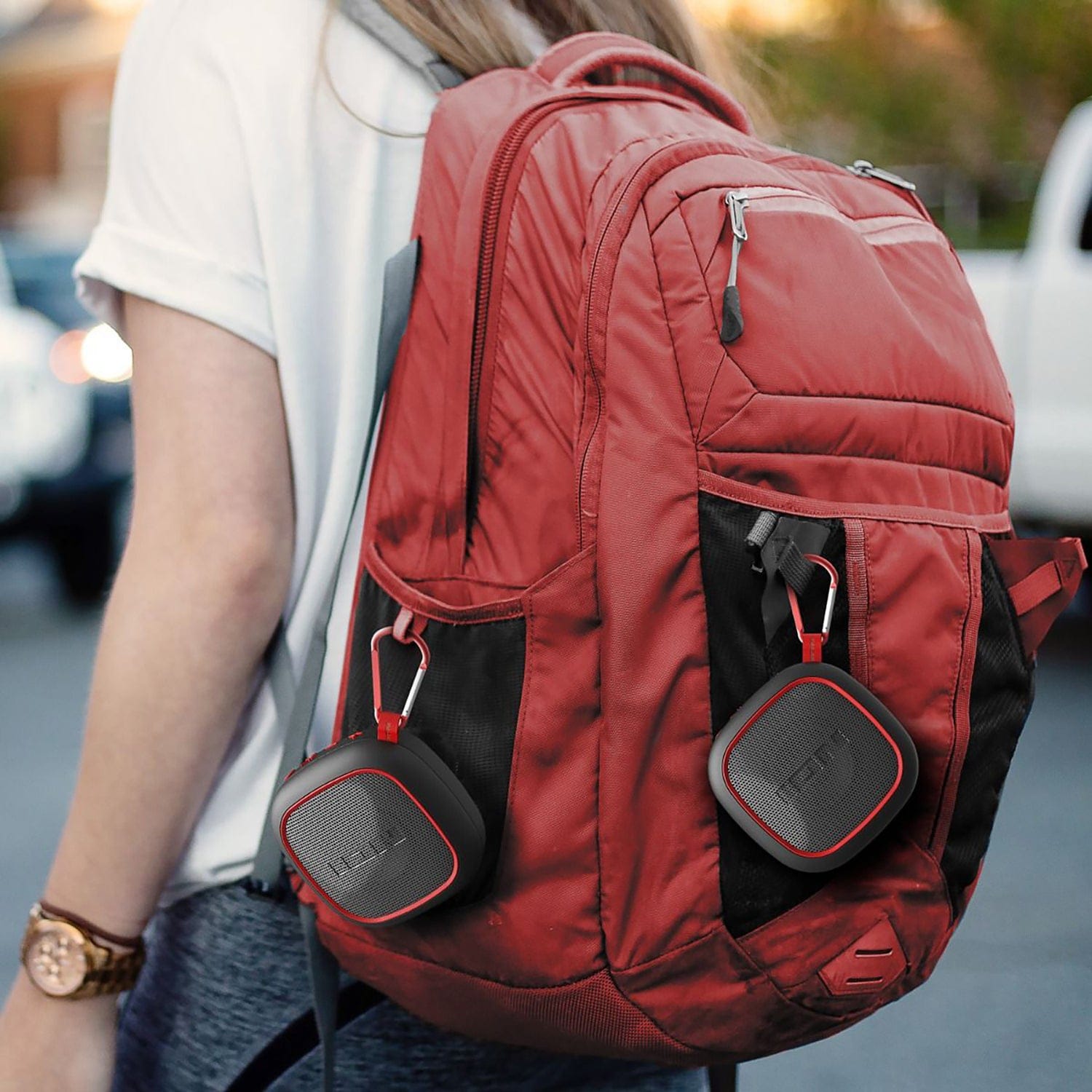 ION Magnet Rocker Portable Bluetooth Speakers with Stereo-Link, 2 Count