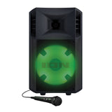 ION Power Glow 300 300-Watt Portable Bluetooth Party System Speaker with Lights, Microphone, and Stereo-Link