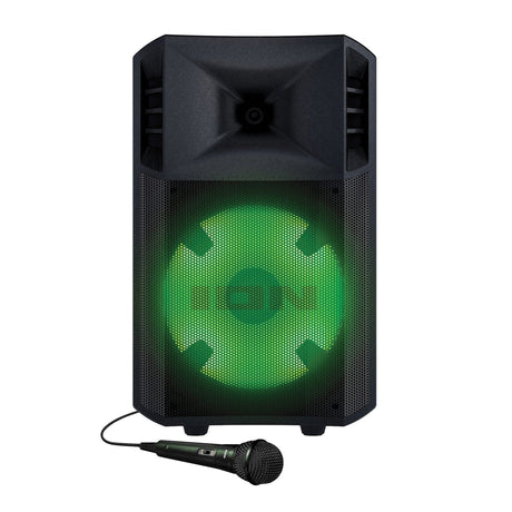 ION Power Glow 300 300-Watt Portable Bluetooth Party System Speaker with Lights, Microphone, and Stereo-Link