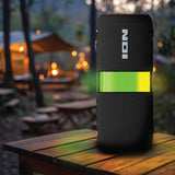 ION 40-Watt Sport Orbix Outdoor-Ready Portable Bluetooth Rechargeable Speaker with 360° LED Light Ring, TWS, USB, Strap, up to 8 Hours of Play Time