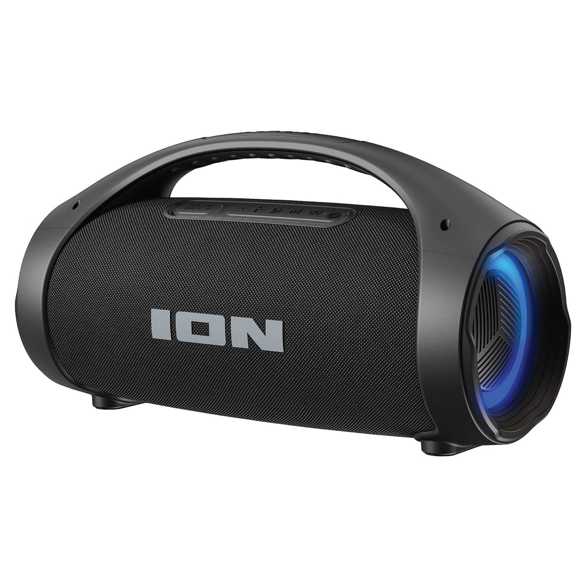 ION 51-Watt Sport Surge Outdoor-Ready Portable Bluetooth Rechargeable Boom Box with Lights, TWS, USB/Aux, Water-Resistant, up to 20 Hours Play Time