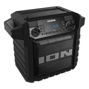 ION 22-Watt-RMS Tailgater Classic Portable Bluetooth Rechargeable Speaker with Link 2, FM, Light, IPX5, up to 15 Hours Play Time, Black