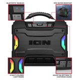 ION 22-Watt-RMS Tailgator TD Portable Bluetooth Rechargeable Speaker, TWS, Lights, FM/USB/Aux, Rugged Design, IPX5, up to 10 Hours Play Time