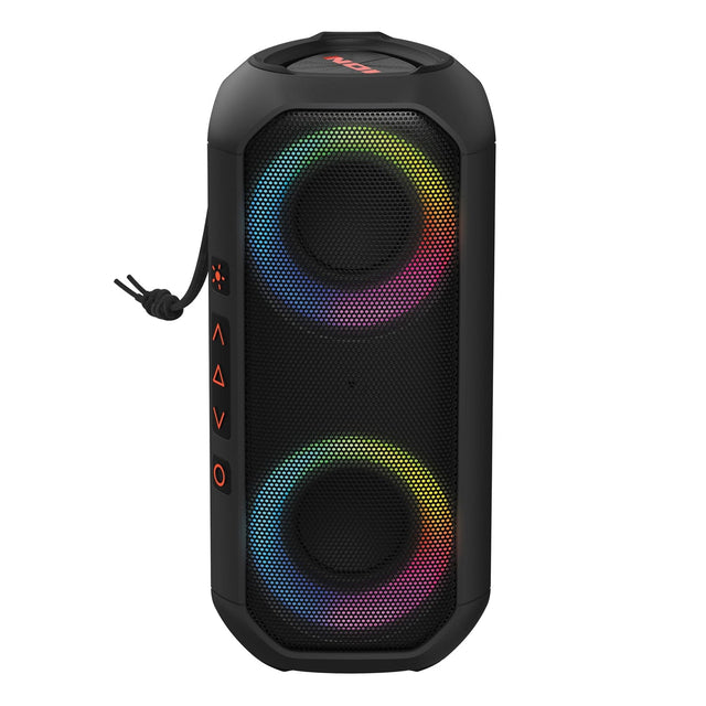 ION Uber Boom Portable Bluetooth Speaker with Speakerphone, Lights, and Stereo-Link
