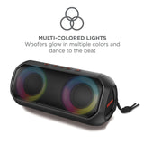 ION Uber Boom Portable Bluetooth Speaker with Speakerphone, Lights, and Stereo-Link