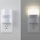 GE Enbrighten UltraBrite 40-Lumen Motion-Activated LED Night-Light, White, 12201