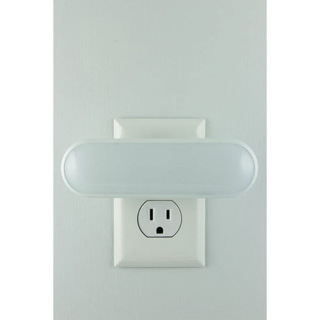 GE UltraBrite 100-Lumen LIght-Sensing LED Light Bar and Night-Light, White, 12498