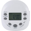 GE Indoor Plug-in 7-Day Digital Timer, White, 15150