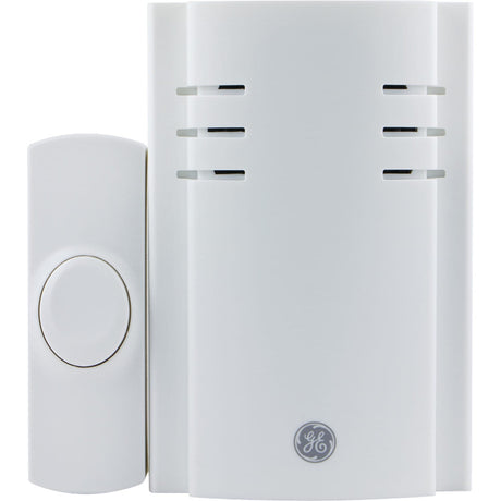 GE 8-Chime Plug-in Doorbell Kit with Chime and Wireless Push Button, 1 Button