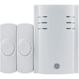 GE 8-Chime Plug-in Doorbell Kit with Chime and Wireless Push Button, 2 Button
