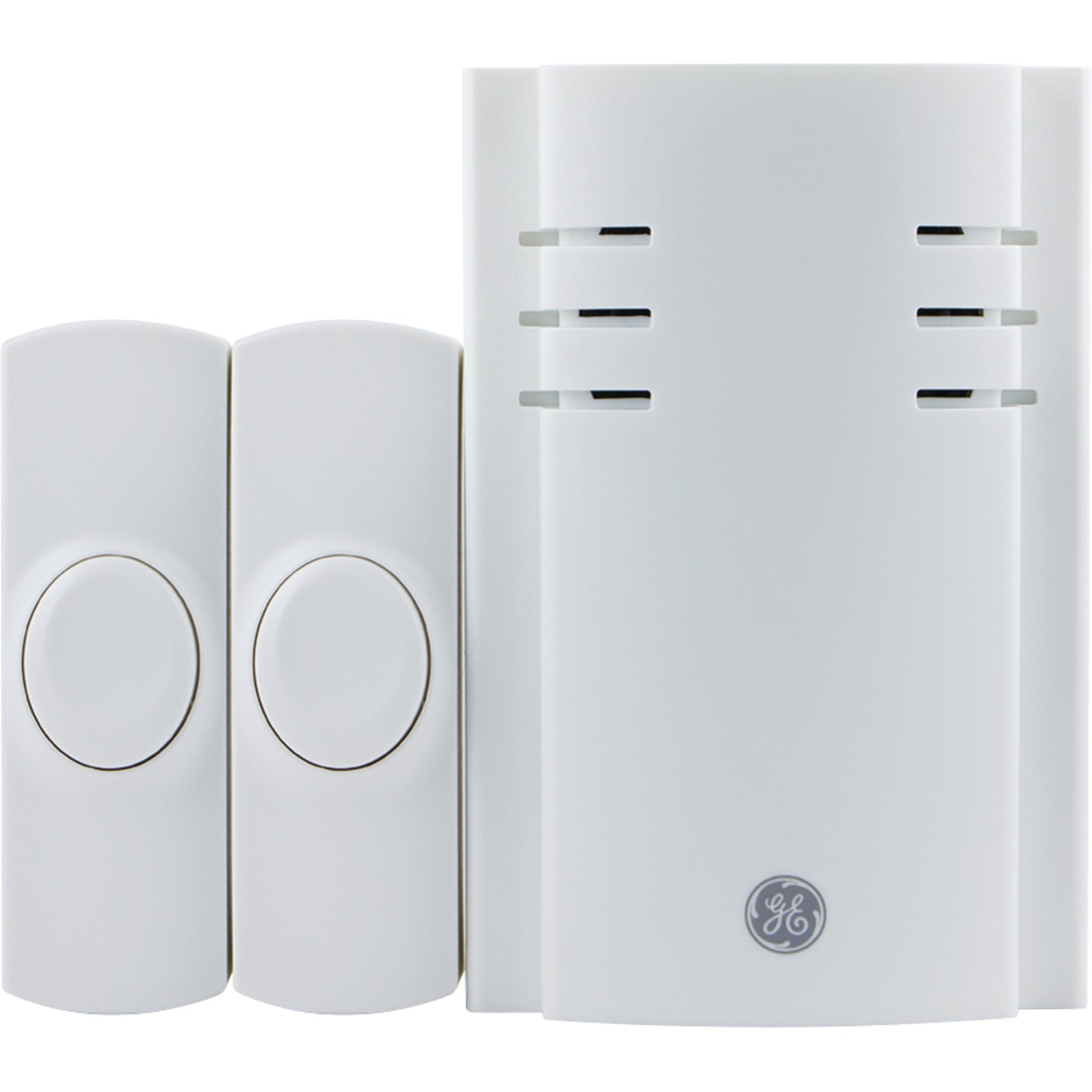 GE 8-Chime Plug-in Doorbell Kit with Chime and Wireless Push Button, 2 Button