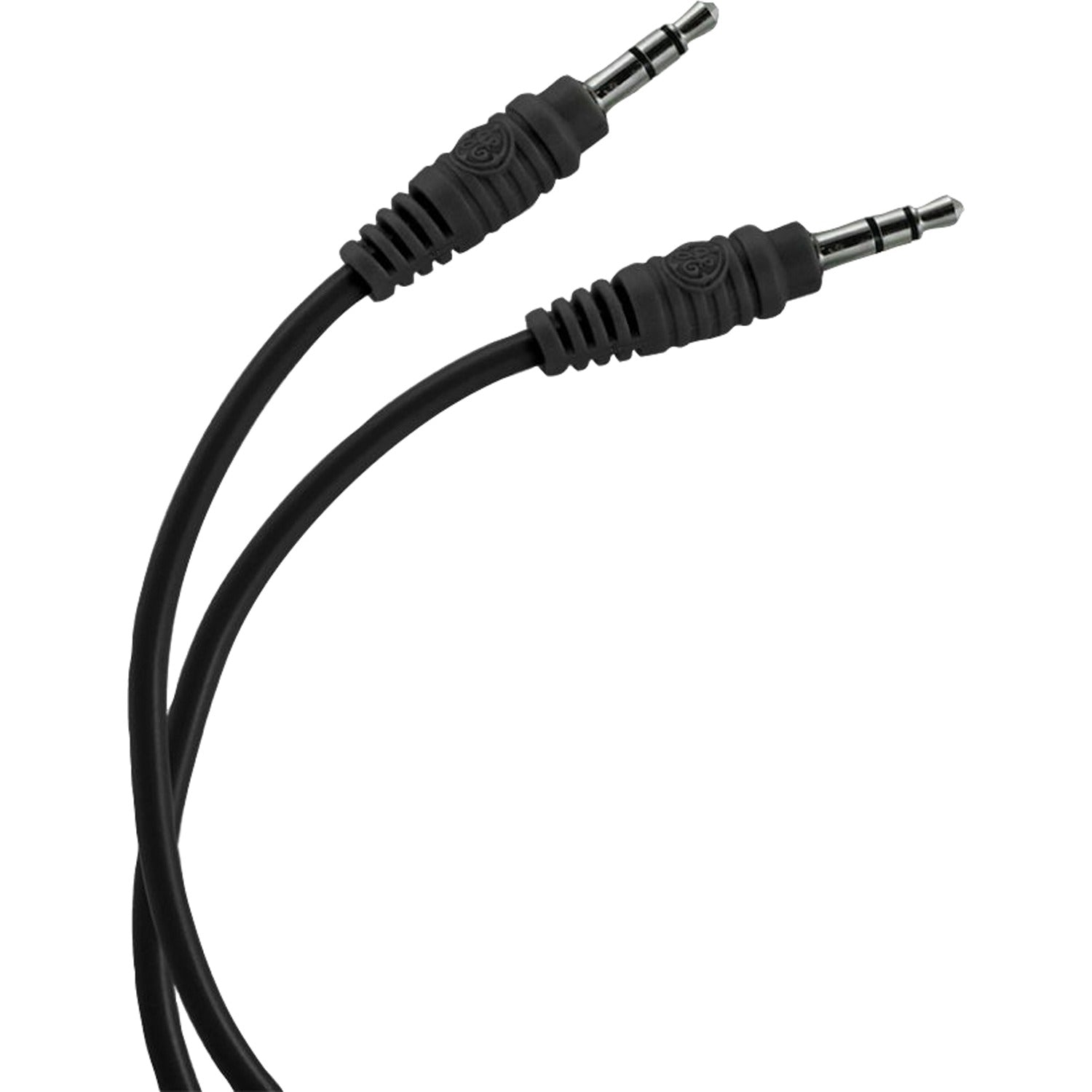 GE 3.5-mm Auxiliary Audio Cable, 3 Ft., Black, 33544