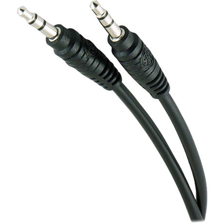 GE 3.5-mm Auxiliary Audio Cable, 3 Ft., Black, 33544